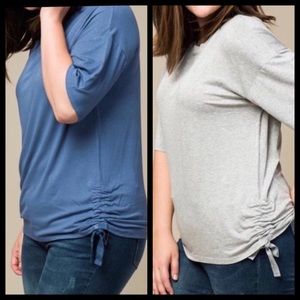 ➕Ruched Knit Top